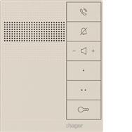 Station audio intérieure mains libres Hager RTQ620X blanche