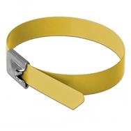 Serre-câbles Delock - 20 cm - jaune (lot de 10)