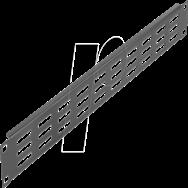 Panneau de rack Delock - noir - 1U