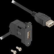 Câble d'extension USB Delock - USB (F) vers USB (F) coudé
