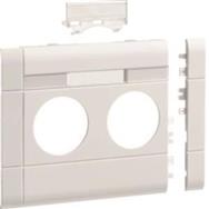 Hager Blende GB120219016 2-gang BRA (Bus Route Access) 120mm (Millimeter) Halogen-Free White