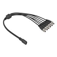 Répartiteur d'alimentation Delock - Jack DC 5,5 x 2,1 mm (F) vers jack DC 5,5 x 2,1 mm (M) vissable