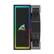 Sharkoon A40 RGB, Rafraîchisseur d'air, 12 cm, 500 tr/min, 1800 tr/min, 121,55 m³/h, Noir