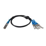 StarTech.com Câble Breakout à connexion directe Twinax 40G QSFP+ vers 4x SFP+, 1 m, compatible MSA, DAC cuivre 40 Gb/s, module émetteur-récepteur passif basse consommation 40 Gb/s