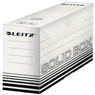 Esselte Leitz Archiv-Schachtel Solid weiss/schwarz B 80 mm 80612701