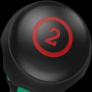 Wera 1850 PH Kraftform Ball-Grip Schraubendreher 2x100