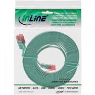 Câble patch plat ultra-fin InLine U/UTP Cat.6 Gigabit prêt vert 3 m