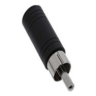 Adaptateur audio en ligne RCA mâle / 3,5 mm mono femelle