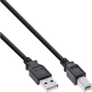 Câble USB 2.0 InLine Type A mâle / B mâle noir 2 m