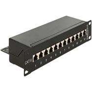 Panneau de brassage Delock - CAT 6 - RJ-45 X 12