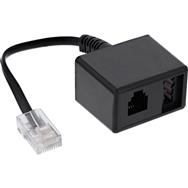 Câble adaptateur InLine TAE RJ45 mâle vers TAE-N et RJ11 femelle