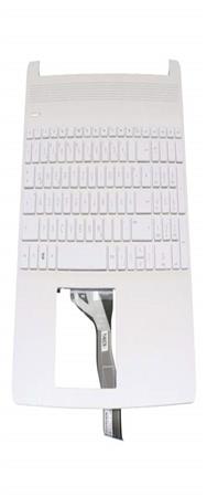 Clavier HP L68120-041 avec boîtier supérieur DE rétroéclairé blanc