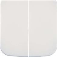 Schneider ELSO Novia, bouton-poussoir double à bascule, blanc