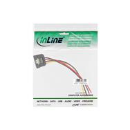 Câble adaptateur d'alimentation SATA InLine Molex 4 broches vers SATA 15 broches 0,30 m