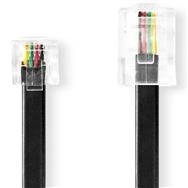 Nedis Telefon-VerlÃƒÂ¤ngerungskabel| RJ11 Stecker| RJ45|| Kabeldesign - Telephone