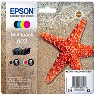 Epson 603 - Rendement élevé (XL) - Encre pigmentée - Encre à colorant - 4 pièces - Pack multiple