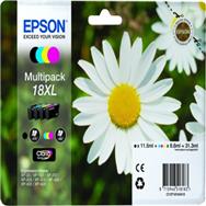 Encre Epson Daisy Multipack 4 couleurs 18XL Claria Home - Rendement élevé (XL) - 1 pièce(s) - Multipack