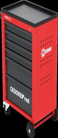 Chariot à outils Gedore Red MECHANIC 6 tiroirs Rouge/Noir