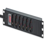 Intellinet 19" 1U Rackmount 6 voies EU PDU 16A