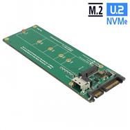 Convertisseur Delock U.2 SFF-8654 ou SATA vers 1 x emplacement M.2 Key M