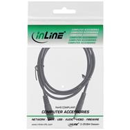 Rallonge CC InLine - Fiche CC mâle/femelle 5,5 x 2,1 mm - noir - 2 m