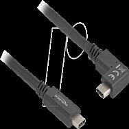 Câble USB Delock - USB-C 24 broches (M) vers USB-C 24 broches (M) coudé