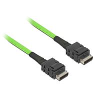 Delock 85211 - 0,5 m - OCuLink - 2xSFF-8611 - Mâle/Mâle - Noir, Vert