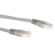 ACT Grey 2 meter LSZH U/UTP CAT6 patch cable with RJ45 connectors - 2 m - RJ-45 - RJ-45 - Grey