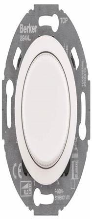 Berker 294410 Commutateur rotatif Uni LED 1930/Verre Blanc
