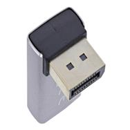 Adaptateur InLine DisplayPort 1.4 - DisplayPort mâle/femelle - 90° vers le bas - 8K UHD