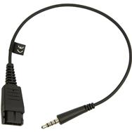 Adaptateur pour micro-casque Jabra - Mini-jack mâle vers déconnexion rapide mâle