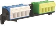 Support Hager FZ382 avec 2x18 bornes PE N