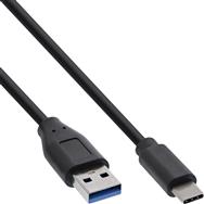 Câble USB 3.2 Gen. 1x2 InLine - USB-C mâle / USB-A mâle - noir - 0,3 m