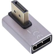 Adaptateur InLine DisplayPort 1.4 - mâle / femelle - 90° vertical droit - 8K UHD