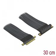 Carte Riser Delock PCI Express x8 vers x8 avec câble flexible