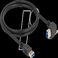 Câble USB Delock - USB Type A (M) droit vers USB Type B (M) coudé