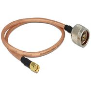 Câble d'antenne Delock - connecteur SMA mâle vers connecteur N mâle