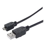 Câble USB-A vers Micro-USB Manhattan 1,8 m USB 2.0