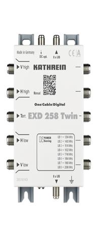 KATHREIN EXD 258 Twin 5 entrées 5 sorties IP30