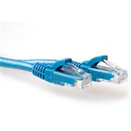 ACT Blue 0.25 meter U/UTP CAT6A patch cable snagless with RJ45 connectors - 0.25 m - Cat6a - U/UTP (UTP) - RJ-45 - RJ-45 - Blue