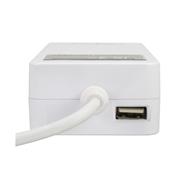 Adaptateur universel pour ordinateur portable InLine avec écran couleur blanc