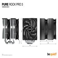 Be Quiet! Pure Rock Pro 3| CPU-kÃƒÂ¼hler - Processor cooler - 34.8 dB