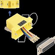 Adaptateur série Delock - DB-25 (F) vers RJ-45 (F)