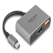 Adaptateur USB Type-C Delock vers HDMI 4K 30 Hz avec Type-A - Adaptateur - Numérique