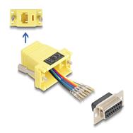 Adaptateur série Delock - D-Sub 15 broches (DB-15) (F) vers RJ-12 (F)