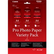 Pack varié de papier photo professionnel Canon PVP-201 A4 - 15 feuilles - Laser/Jet d'encre - A4 - Blanc - 15 feuilles - PIXMA MP272 PIXMA MP480 PIXMA MP490 PIXMA MP499 PIXMA MP600 PIXMA MP640 PIXMA MX455 PIXMA MX474... - 210 mm