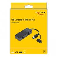 Adaptateur Delock USB 3.0 vers 4K HDMI + VGA
