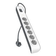 Belkin 6-outlet Surge Protection Strip with Power Cord - Current/Power Supply