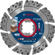 Bosch EXPERT MULTIMATERIAL X-LOCK - Cutting disc - Brick - Stone - Concrete - Hard concrete - Bosch - 2.22 cm - 11.5 cm - 2.4 mm