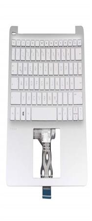 Clavier HP L44642-041 avec boîtier supérieur DE blanc/argent